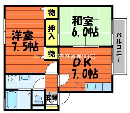 メゾンヴァントワァ　Ｂ棟の物件間取画像